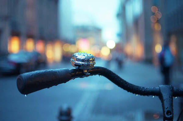 Handle Art Print featuring the photograph Bicycle Handle by Fernando Pérez