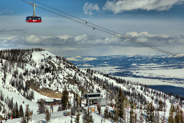 Jackson Hole Art Print featuring the photograph Big Red In The Skies Over Jackson Hole by Adam Jewell