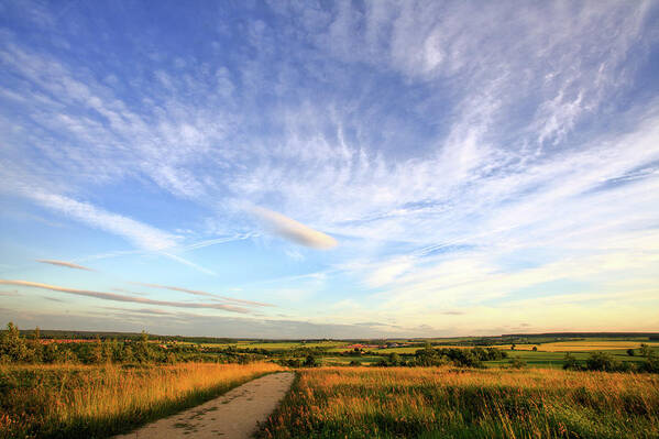 Nottinghamshire Art Print featuring the photograph Big Skies Over Nottinghamshire by Doug Chinnery