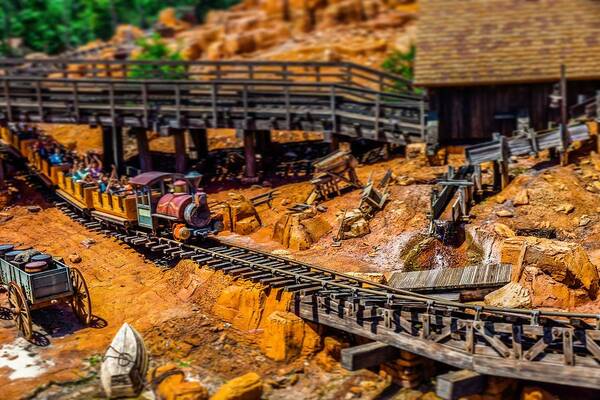  Art Print featuring the photograph Big Thunder Mountain Railroad by Rodney Lee Williams