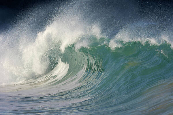 Scenics Art Print featuring the photograph Big Wave, Waimea Bay, Oahu, Hawaii, Usa by Martin Ruegner