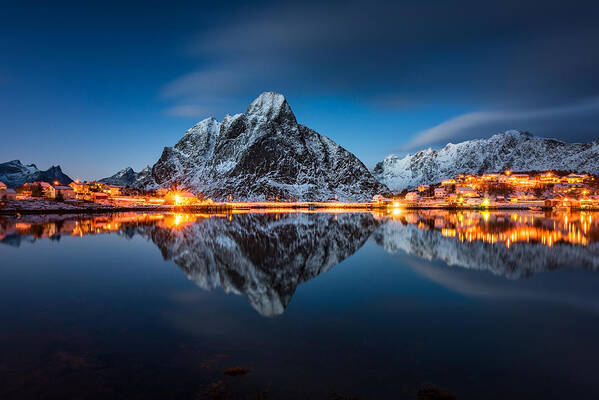 Landscape Art Print featuring the photograph Blue Hour by Raymond Hoffmann