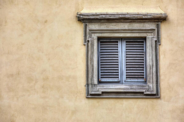 Window Art Print featuring the photograph Blue Window of Florence by David Letts
