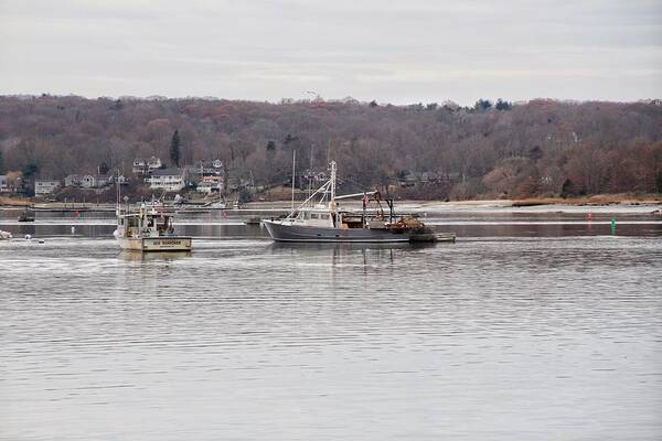 Boats Art Print featuring the photograph Boats at Northport Harbor by Susan Jensen