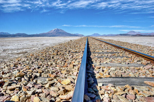 Tranquility Art Print featuring the photograph Bolivian Railway by Juan Carlos Ruiz San Millán, Santander, Spain