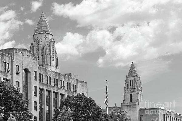 Boston Art Print featuring the photograph Boston University Towers by University Icons