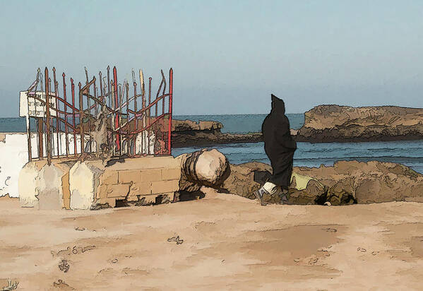 Essaouira Art Print featuring the photograph Breath of Fresh Air - 2 by Jessica Levant