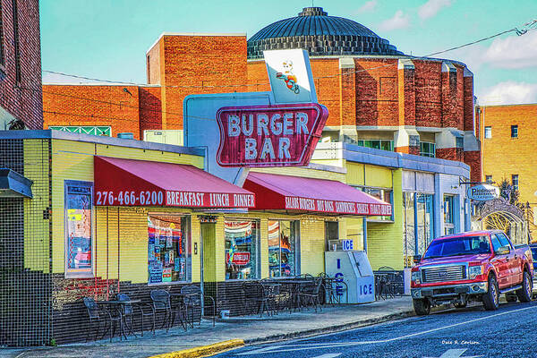 Burger Bar Art Print featuring the photograph Burger Bar by Dale R Carlson