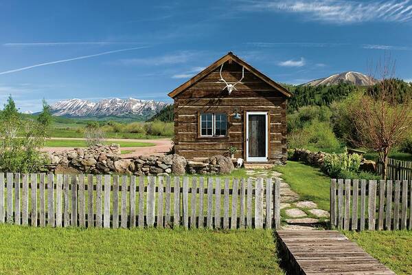 #new2022 Art Print featuring the photograph Cabin In The Colorado Rockies by David Marlow