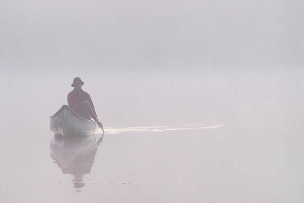 Canoe Art Print featuring the photograph Canadian Morning by Minnie Gallman