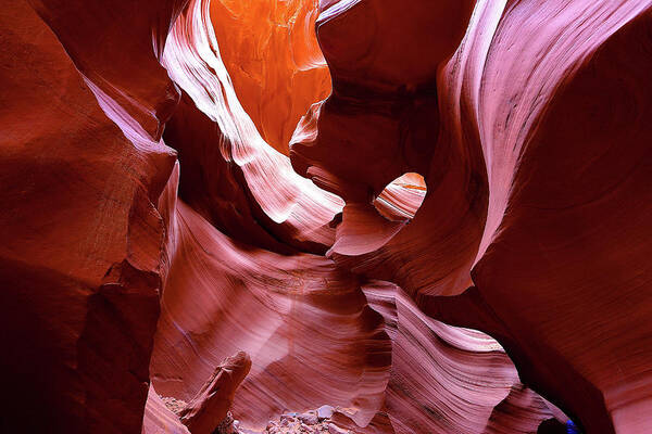Slot Canyon Art Print featuring the photograph Canyon Colors by Mike Long