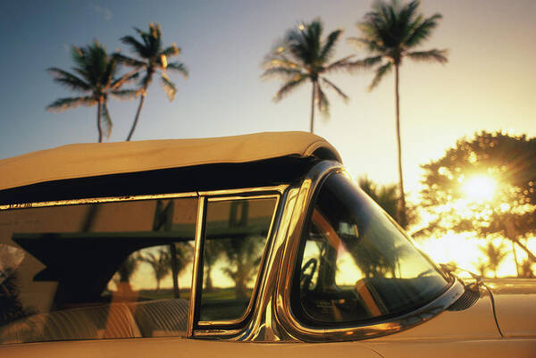 Outdoors Art Print featuring the photograph Car Parked At South Beach by Lonely Planet