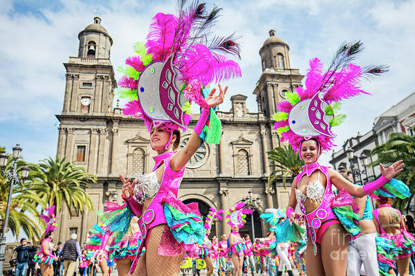 Human Arm Art Print featuring the photograph Carnival In The Canary Island by Xavierarnau