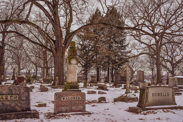 Cemetery Art Print featuring the photograph Cemetery by Michelle Wittensoldner