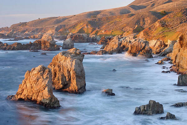 Seascape Art Print featuring the photograph Central Coast Of California by S. Greg Panosian
