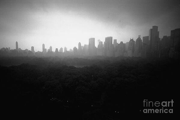 Central Park Art Print featuring the photograph Central Park And Midtown Skyline From by New York Daily News Archive