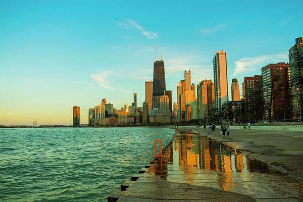 Chicago Art Print featuring the photograph Chicago Reflections by Bobby K