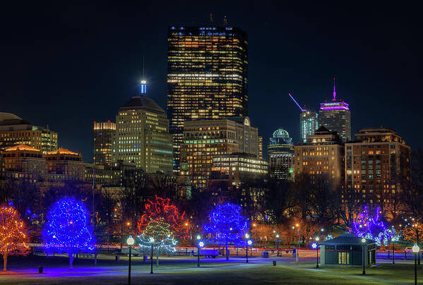 Boston Art Print featuring the photograph Christmastime in Boston by Kristen Wilkinson