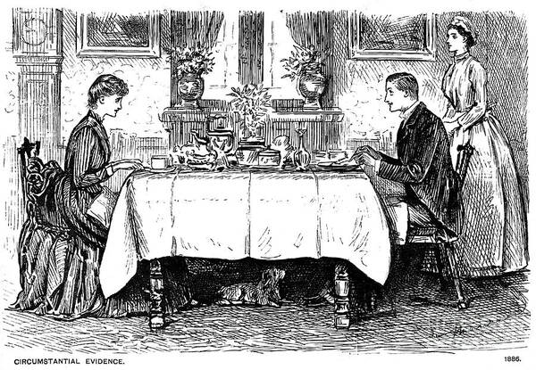 Engraving Art Print featuring the drawing Circumstantial Evidence, 1886 1891 by Print Collector