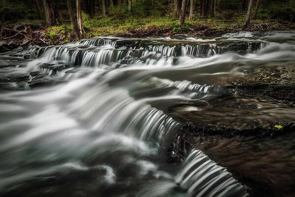 2019 Art Print featuring the photograph Clark Creek Cascades No 1 by Simmie Reagor