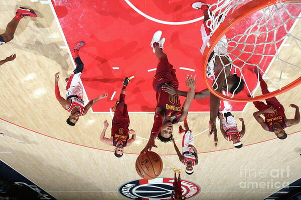 Nba Pro Basketball Art Print featuring the photograph Cleveland Cavaliers V Washington Wizards by Stephen Gosling