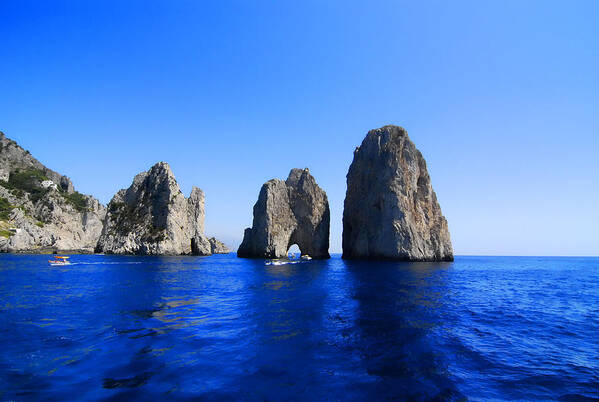 Scenics Art Print featuring the photograph Cliffs Of Capri by Antonio Camara