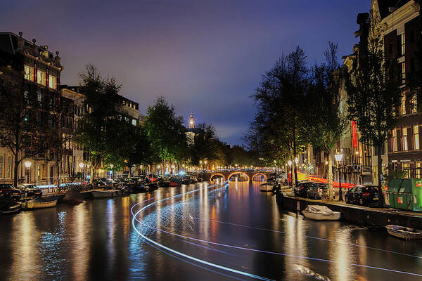 Amsterdam Art Print featuring the photograph Clouds over the Canals by Raf Winterpacht