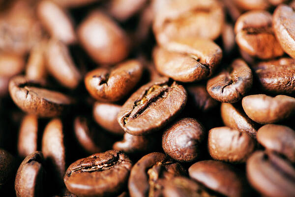 Heap Art Print featuring the photograph Coffee Beans by Photodjo