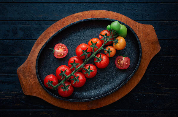 Food Art Print featuring the photograph Colourful Tomatoes by Aleksandrova Karina