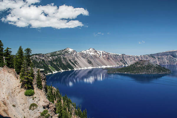 Scenics Art Print featuring the photograph Crater Lake National Park by Amanda Richter