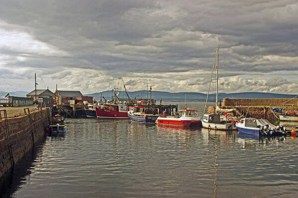 Scotland Art Print featuring the photograph CROMARTY. The Harbour. by Lachlan Main