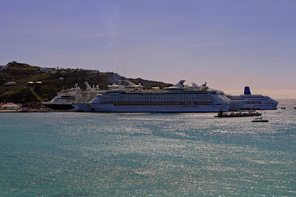 Shipps Art Print featuring the photograph Cruise Ships by Tony Murtagh