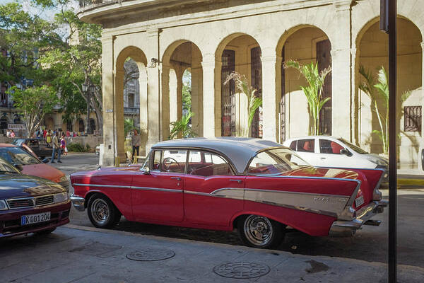 Cuba Art Print featuring the photograph Cuban Chevy Bel Air by Mark Duehmig