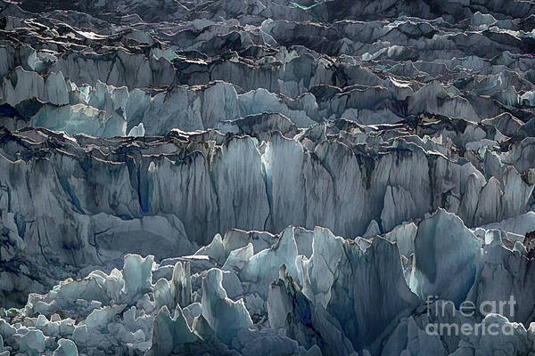 Dawes Art Print featuring the photograph Dawes Glacier Face 2 by Stefan H Unger
