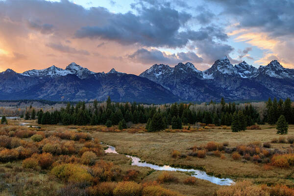 Grand Teton National Park Art Print featuring the photograph Day is Done by Catherine Avilez