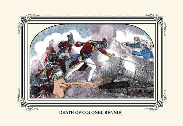Andrew Jackson Art Print featuring the painting Death of Colonel Rennie by William Croome