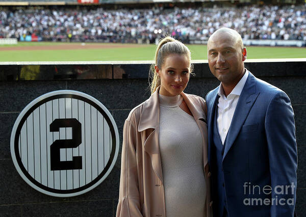 People Art Print featuring the photograph Derek Jeter Ceremony by Elsa