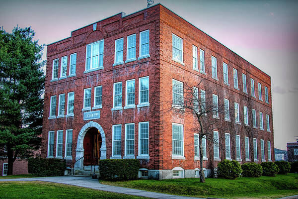 Dewey Hall Art Print featuring the photograph Dewey Hall Norwich University by Jeff Folger