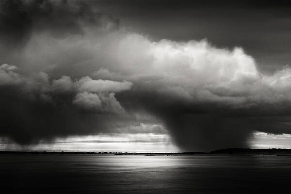 Landscape Art Print featuring the photograph Distant Rain by Christian Meermann