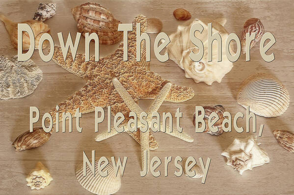 Down The Shore Art Print featuring the photograph Down The Shore - Point Pleasant Beach, New Jersey by Angie Tirado