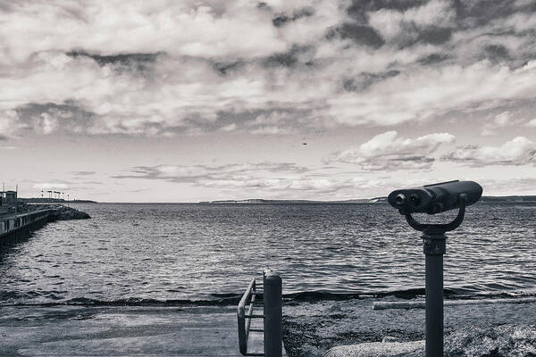 Black And White Art Print featuring the photograph Edmonds Beach in Black and White by Anamar Pictures