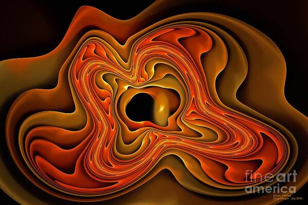 Fractal Art Art Print featuring the digital art Elastic Triumph by Doug Morgan