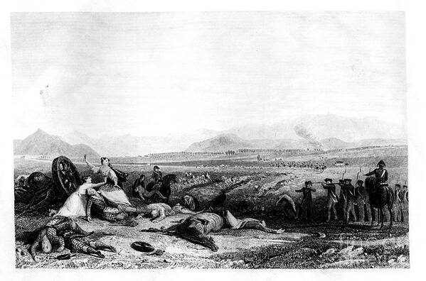 Engraving Art Print featuring the drawing Execution By Firing Squad, Culloden by Print Collector
