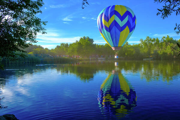 Rancho San Rafael Regional Park Art Print featuring the photograph Floating Reflections by Robin Mayoff