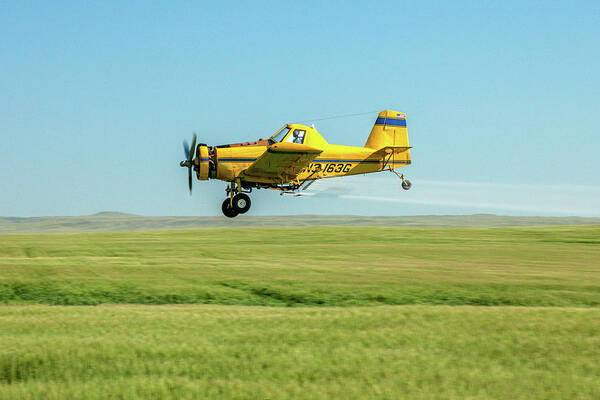 Crop Duster Art Print featuring the photograph Fly By by Todd Klassy