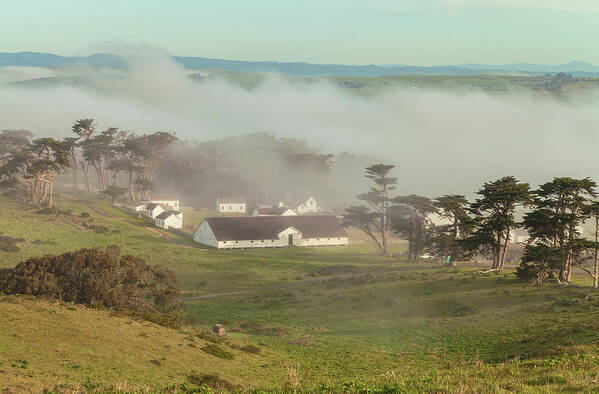 North America Art Print featuring the photograph Fog Over Pierce Ranch by Jonathan Nguyen