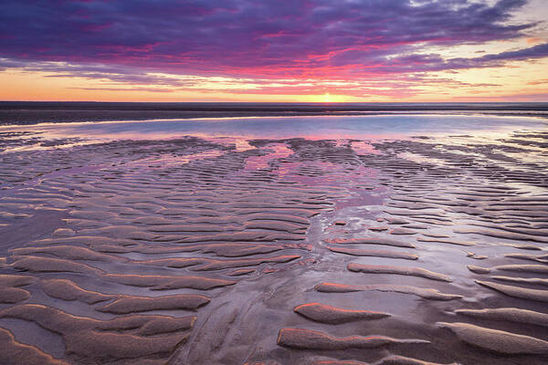 Folds In The Sand Art Print featuring the photograph Folds In The Sand by Michael Blanchette Photography