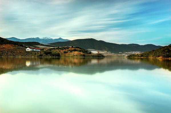 Folia Art Print featuring the photograph Folia lake by Elias Pentikis