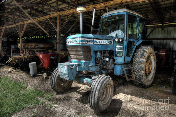 Ford Art Print featuring the photograph Ford 7700 by Mike Eingle