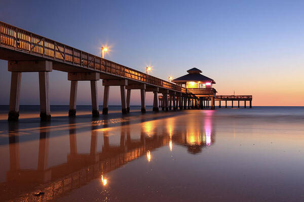 Built Structure Art Print featuring the photograph Fort Myers Beach, Florida by Jumper